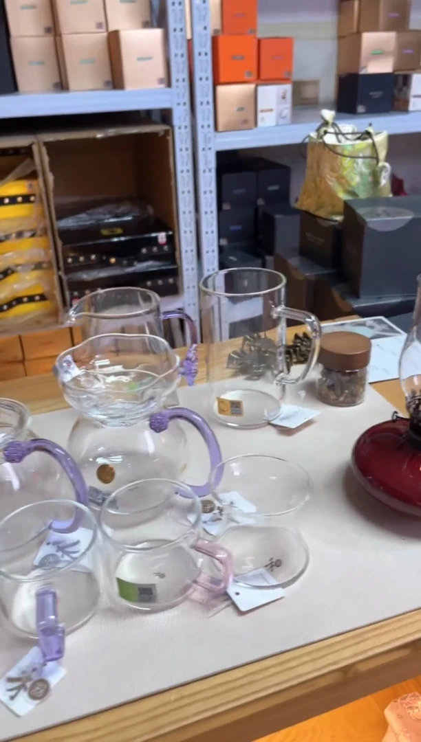 伊*清莲壶浅紫+浮莲浅紫+清禾杯浅紫+蝶梦茶漏