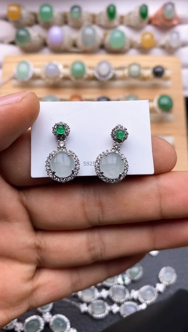 【闪购商品】翡翠耳饰未镶嵌福利款7770