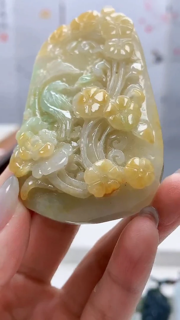 定制翡翠未镶嵌4812lr-毛货挂件132