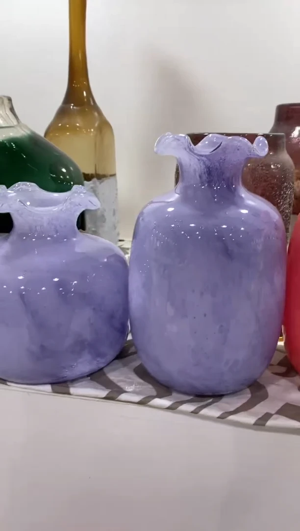 【闪购商品】琉璃慕忆家花瓶一对