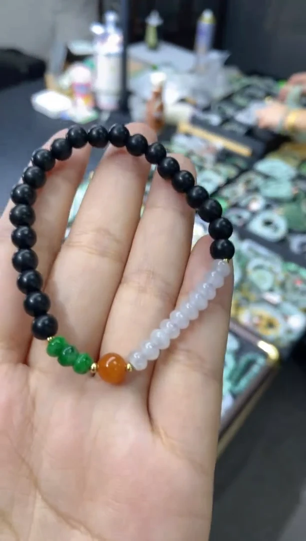 未镶嵌手串翡翠天然翡翠A货7