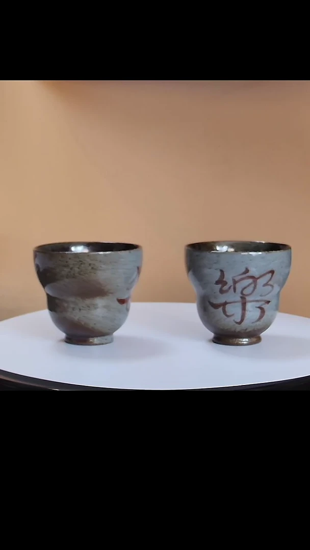 一味*福禄陶瓷品茗杯一对