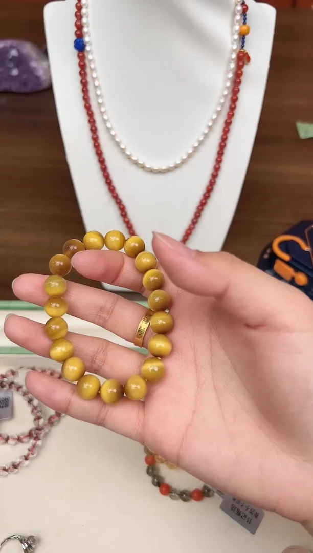 未镶嵌手链木变石安*?悦2047 约10mm