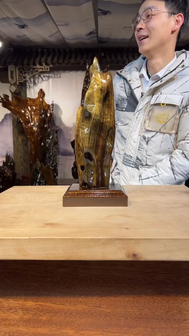 【闪购商品】金丝楠金丝楠小叶桢楠摆件38-16-12