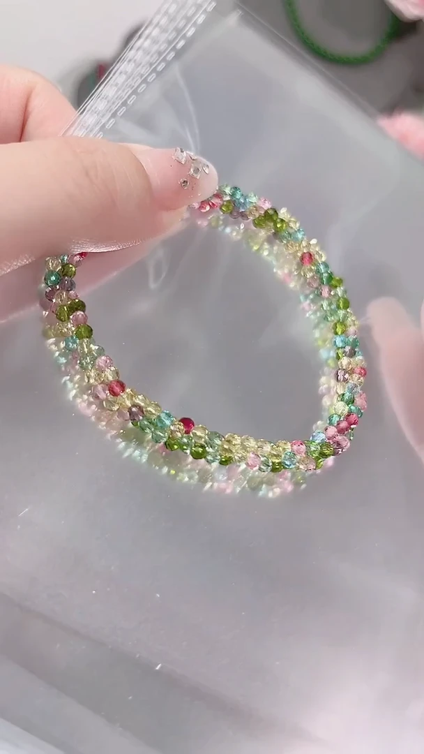 合金手链尖晶石彩麻花19.9