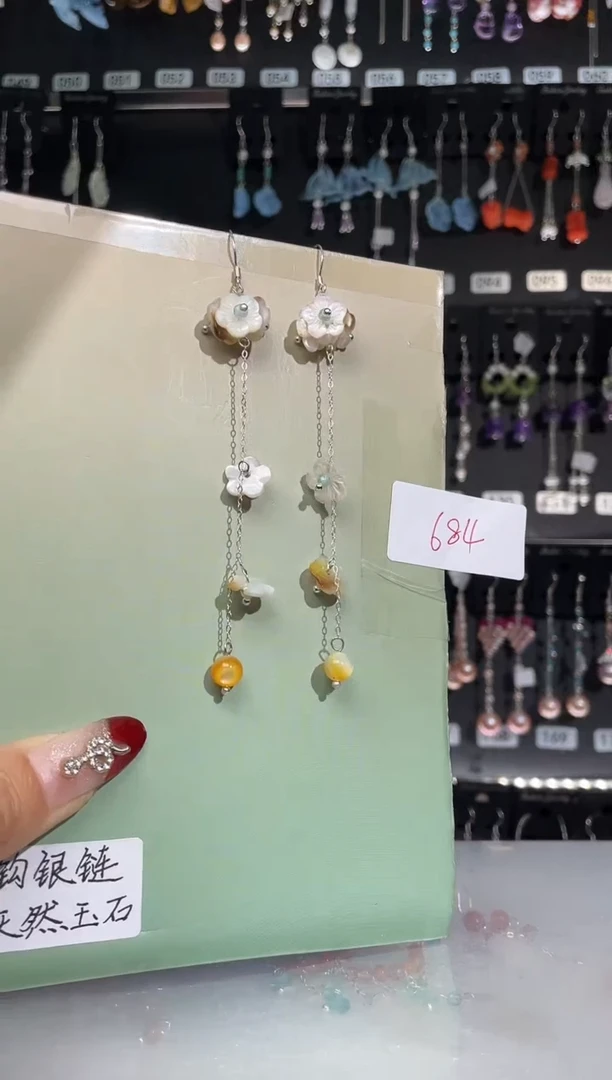 【闪购商品】紫晶耳饰银S925镶嵌喜欢拍