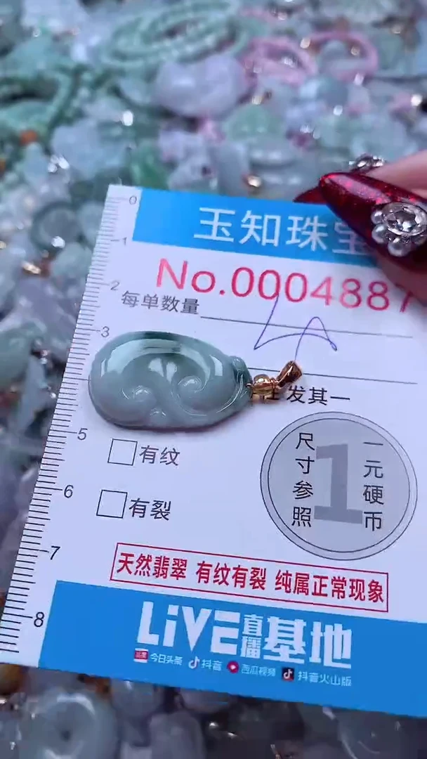 吊坠(不含链)未镶嵌翡翠4887