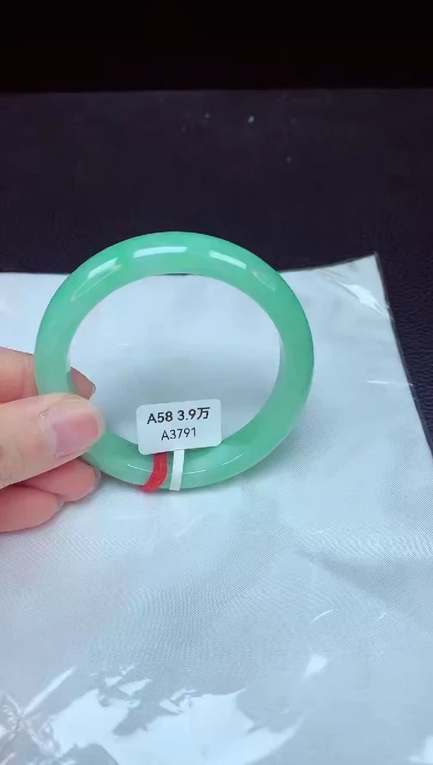 翡翠手镯未镶嵌镯子058+