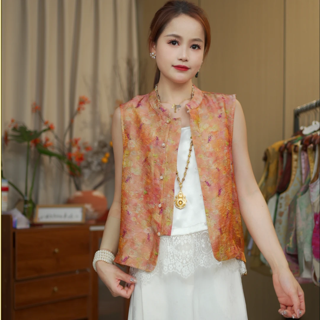 CHUNTIAN/椿锦【鸳语】新中式国风双面双穿马甲