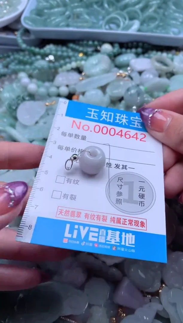 翡翠未镶嵌吊坠(不含链)4642