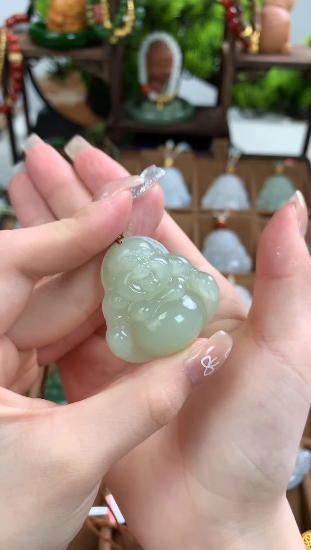 【闪购商品】和田玉颈饰未镶嵌吊坠35mm