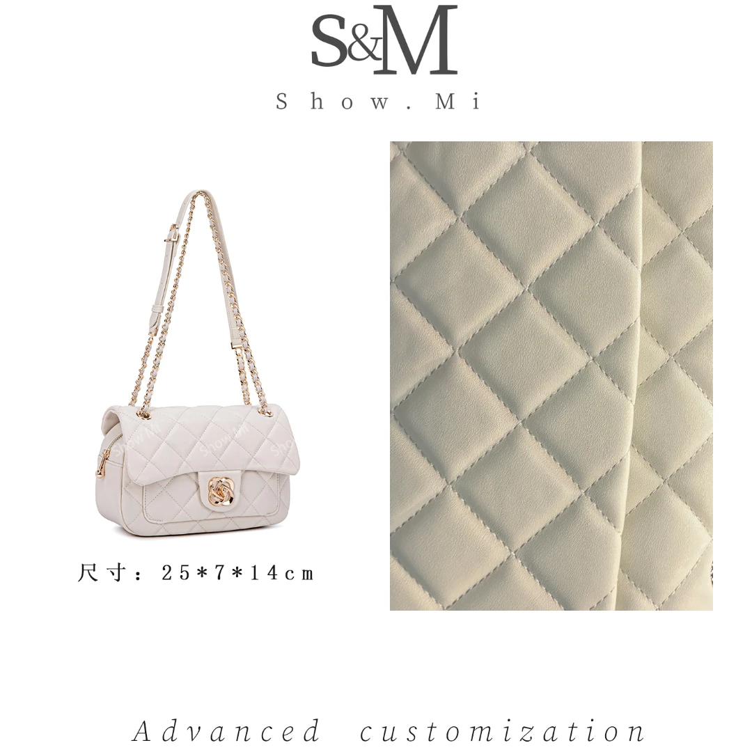 【Show Mi】QYX-9850-米白色-轻奢小众时尚百搭女士包包sm