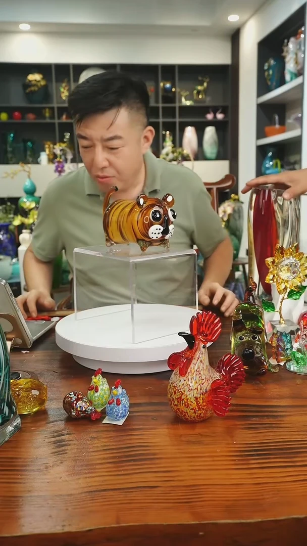 琉璃手工艺品外贸尾货花瓶217