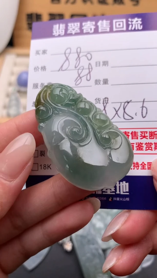翡翠未镶嵌颈饰10134836