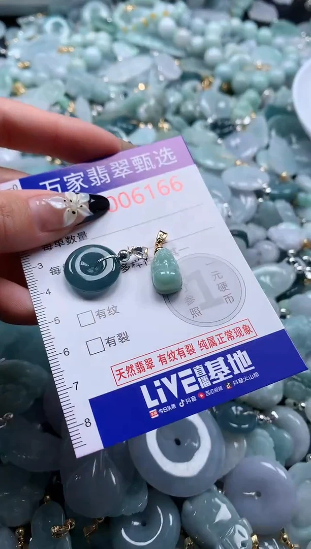 翡翠未镶嵌颈饰6166
