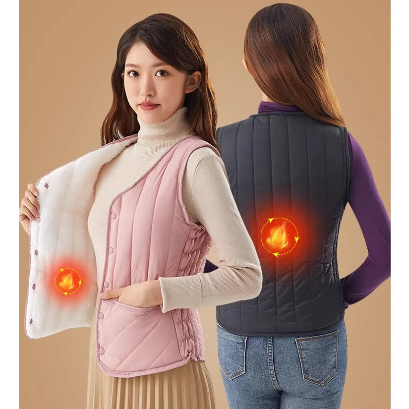 马甲冬季保暖背心内穿加绒加厚