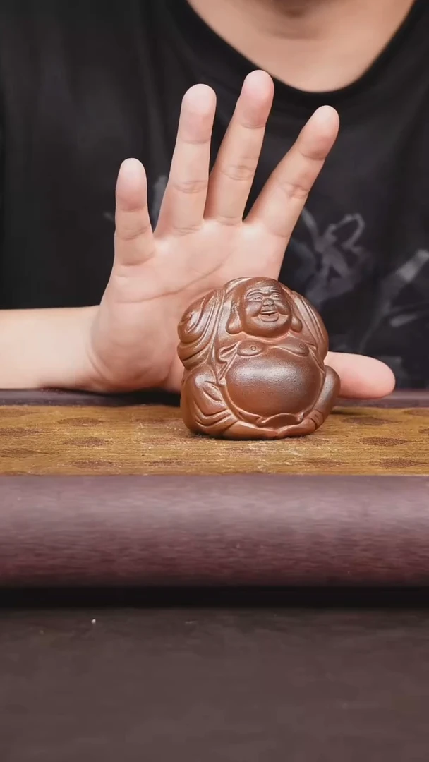 茶壶紫砂柴烧 茶宠