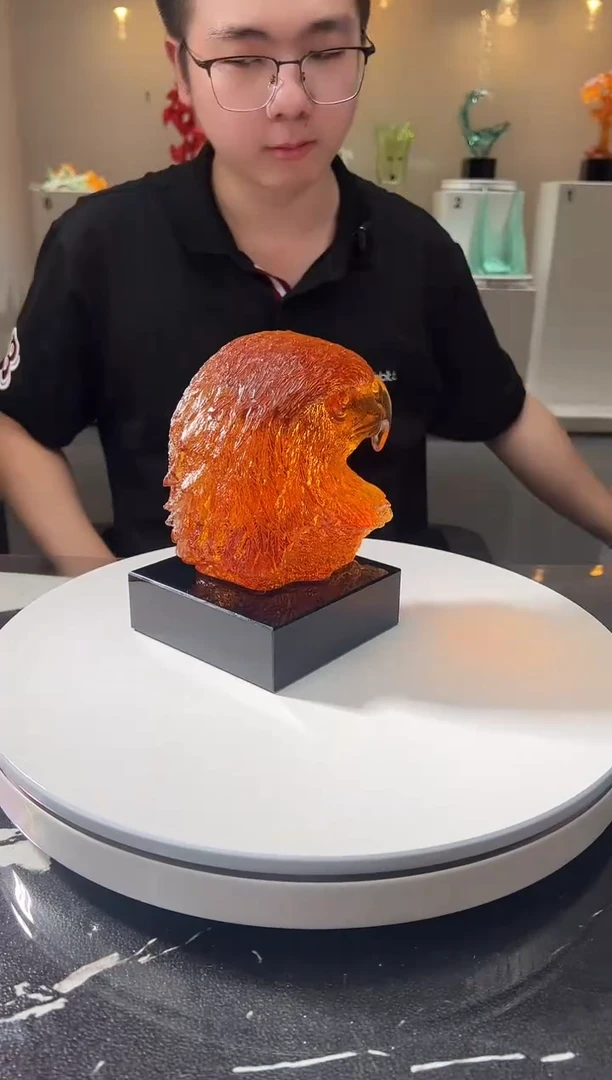 摆件巴比特美学 金色鹰首