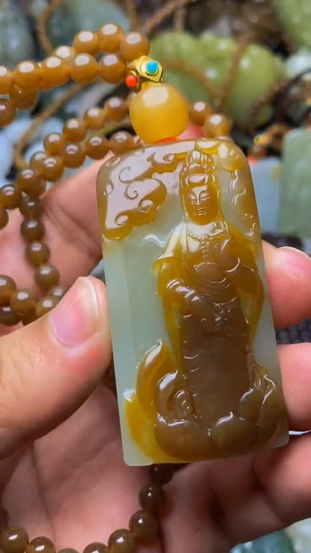 未镶嵌和田玉挂件乾*1