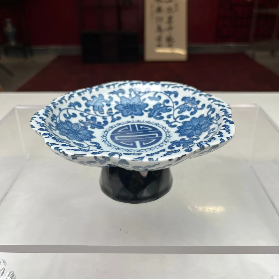 果盘-缠枝莲青花ZH238