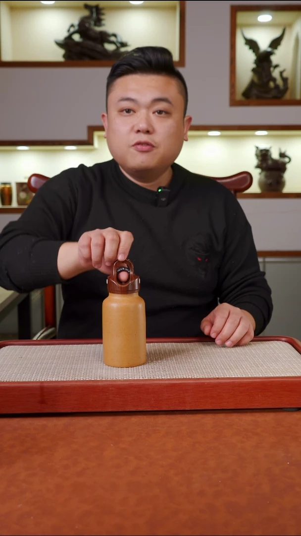 茶杯紫砂段泥奶瓶三指