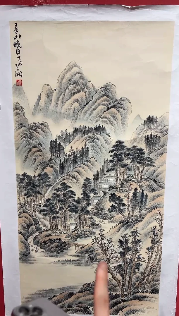 国画李纲-8平尺-国画作品-金