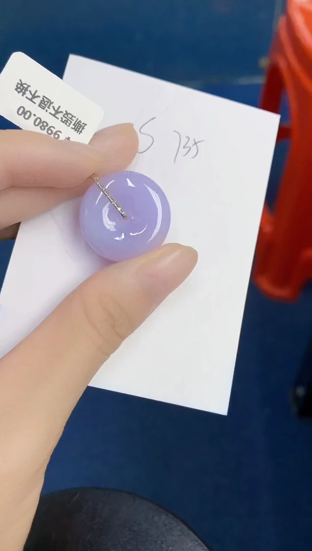 翡翠18K金镶嵌颈饰000000000