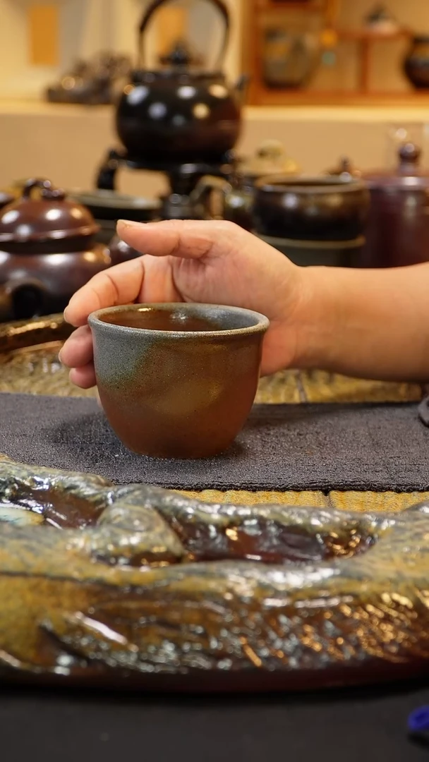 紫砂柴烧纯自然柴烧