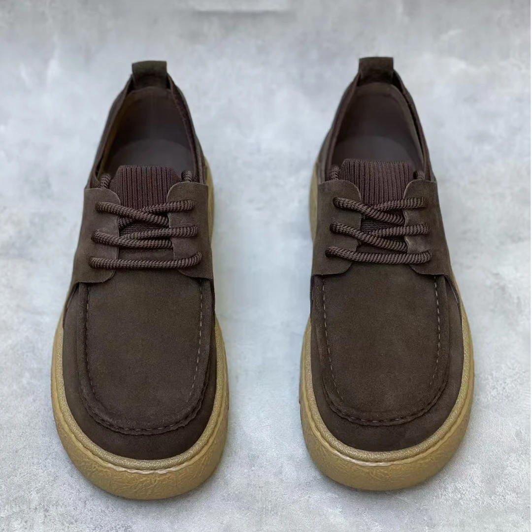 5871-13秋季新款轻奢商务休闲男士百搭软底休闲男士皮鞋