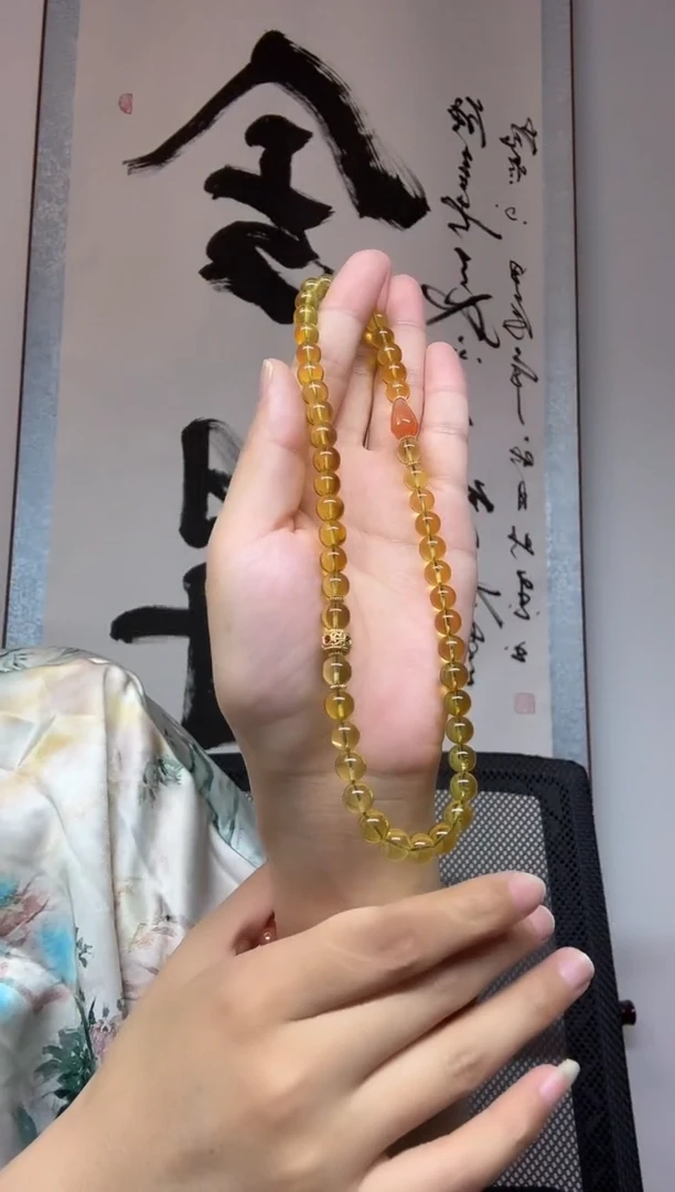 未镶嵌项链琥珀约卡7