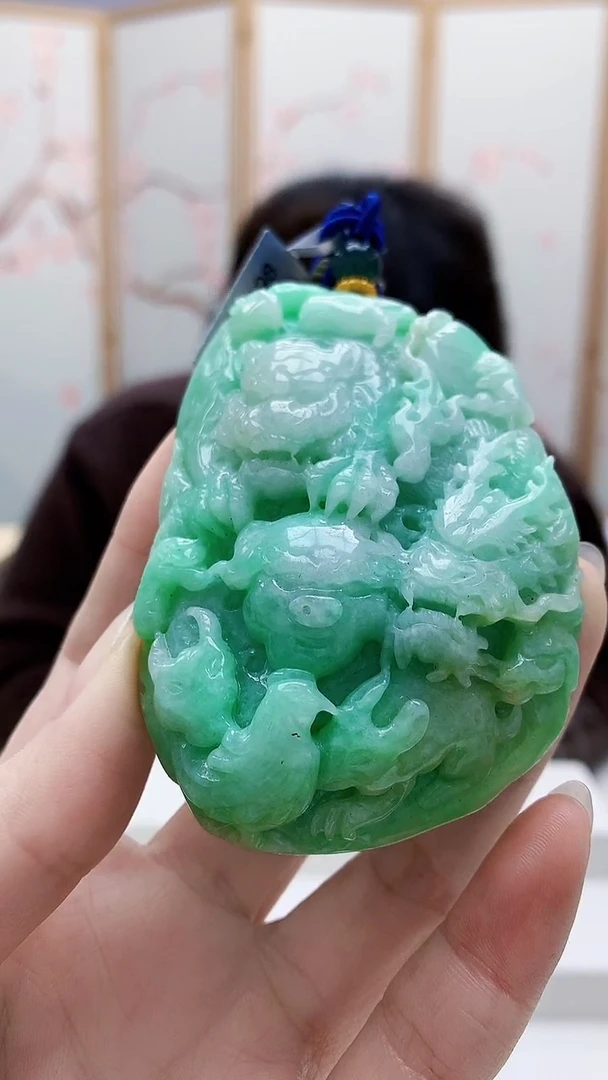 未镶嵌定制翡翠5145ry-毛货挂件