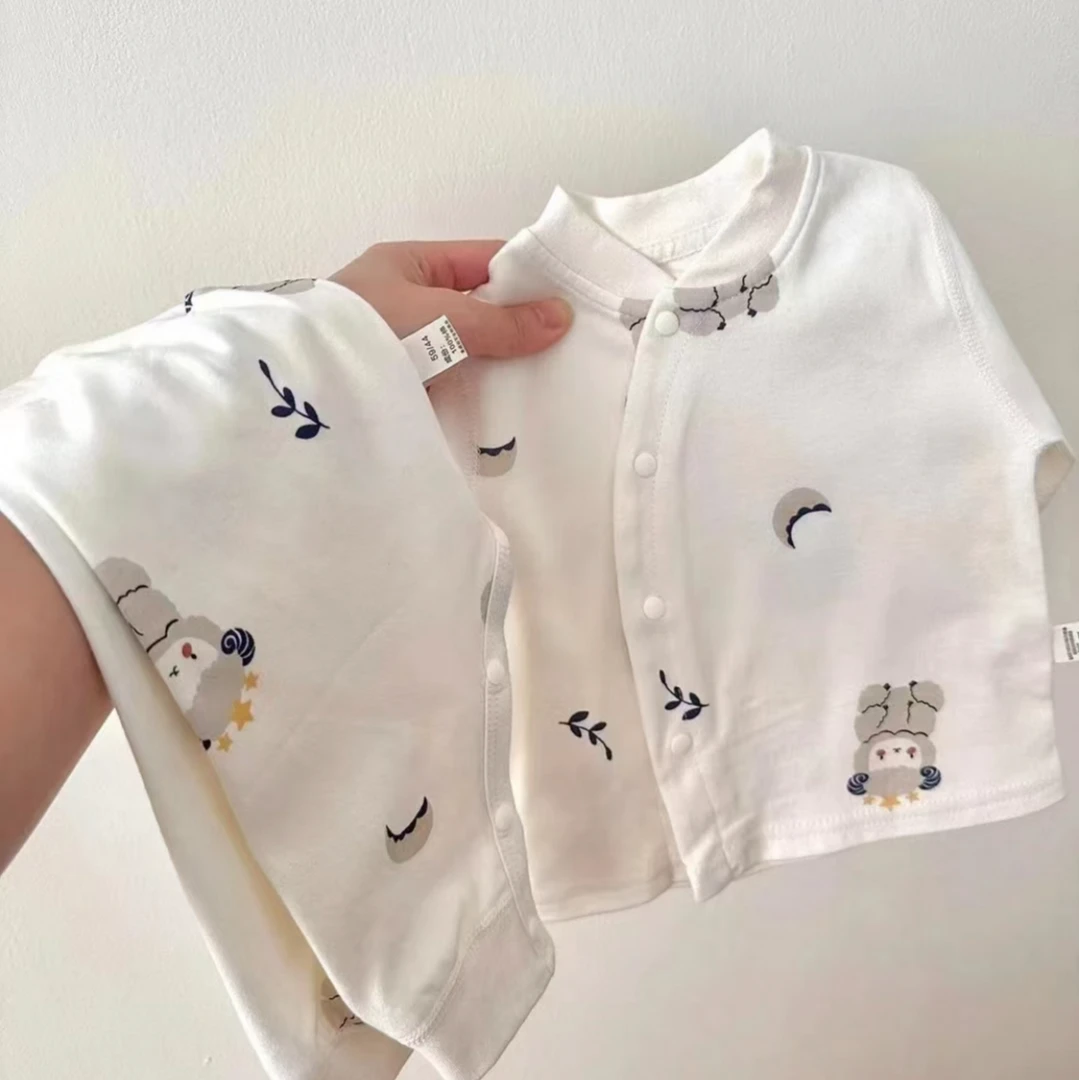 儿童星星人狗狗乐园秋冬双层高腰肩开分体套0105