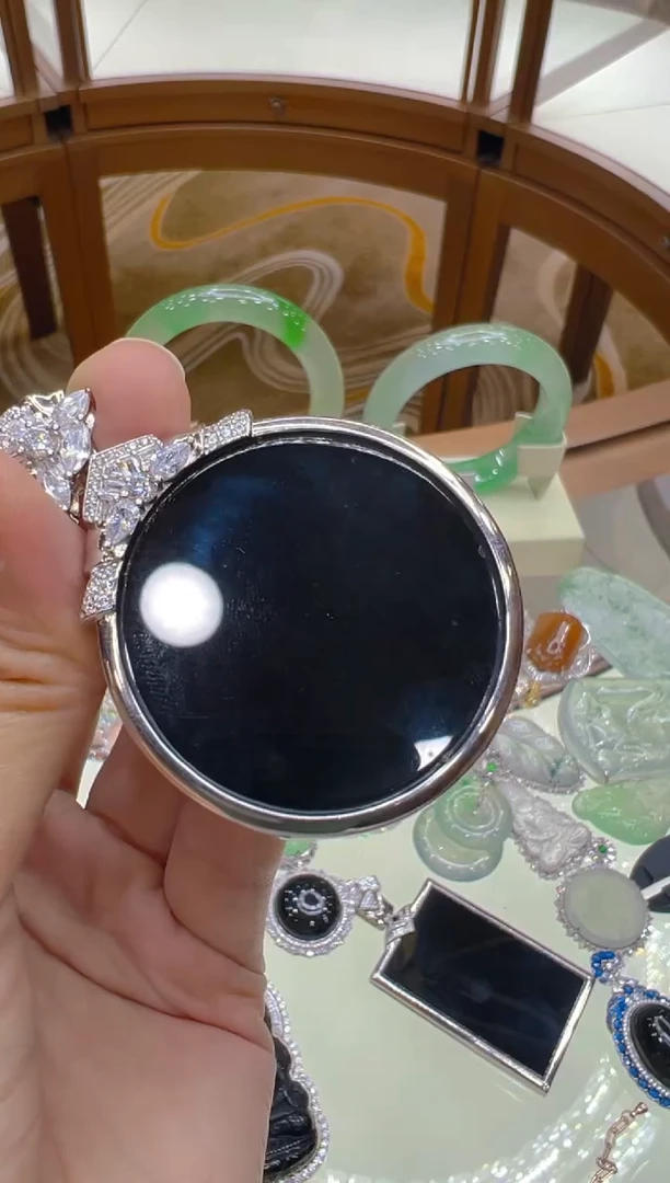 吊坠(不含链)银S925镶嵌翡翠多样性团购发一件