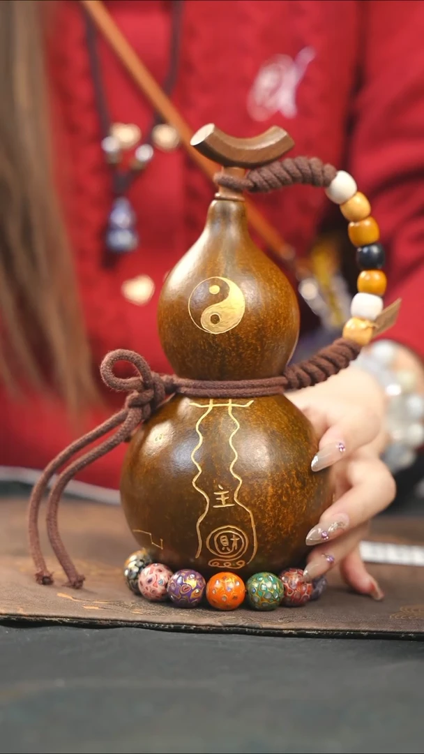 【闪购商品】WF203大漆酒葫芦不包手串及旋转底座