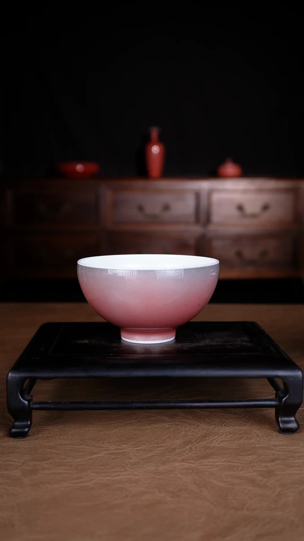 其他微瑕景德镇纯手工陶瓷豇豆红