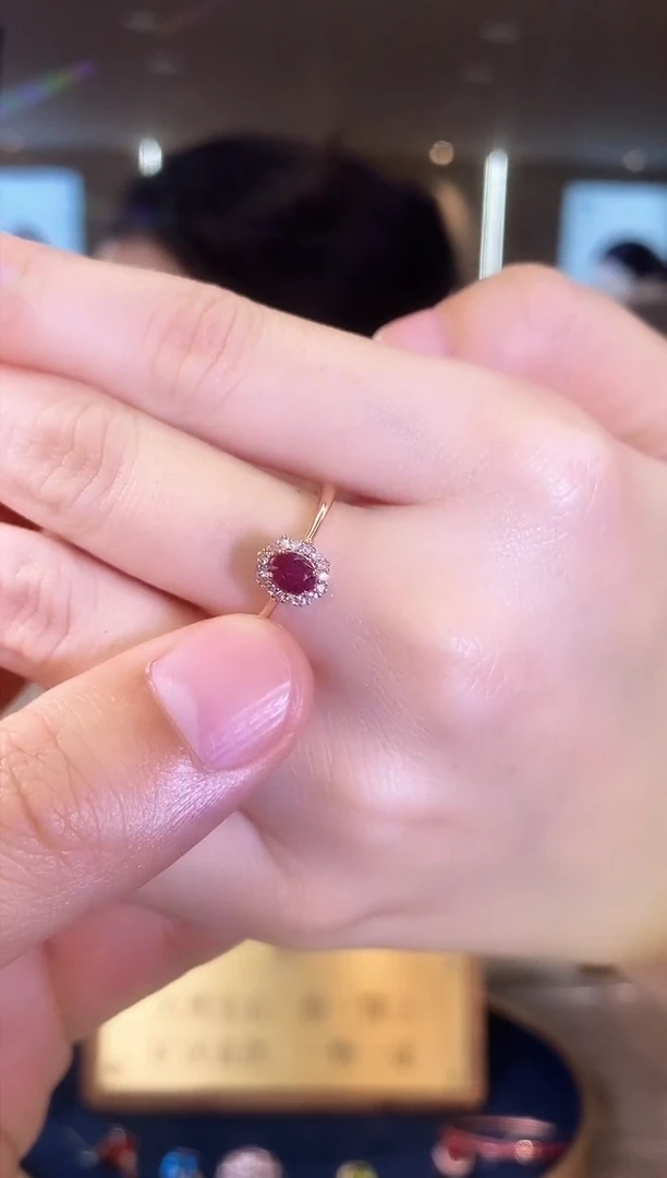 【闪购商品】红宝石戒指银S925镶嵌09