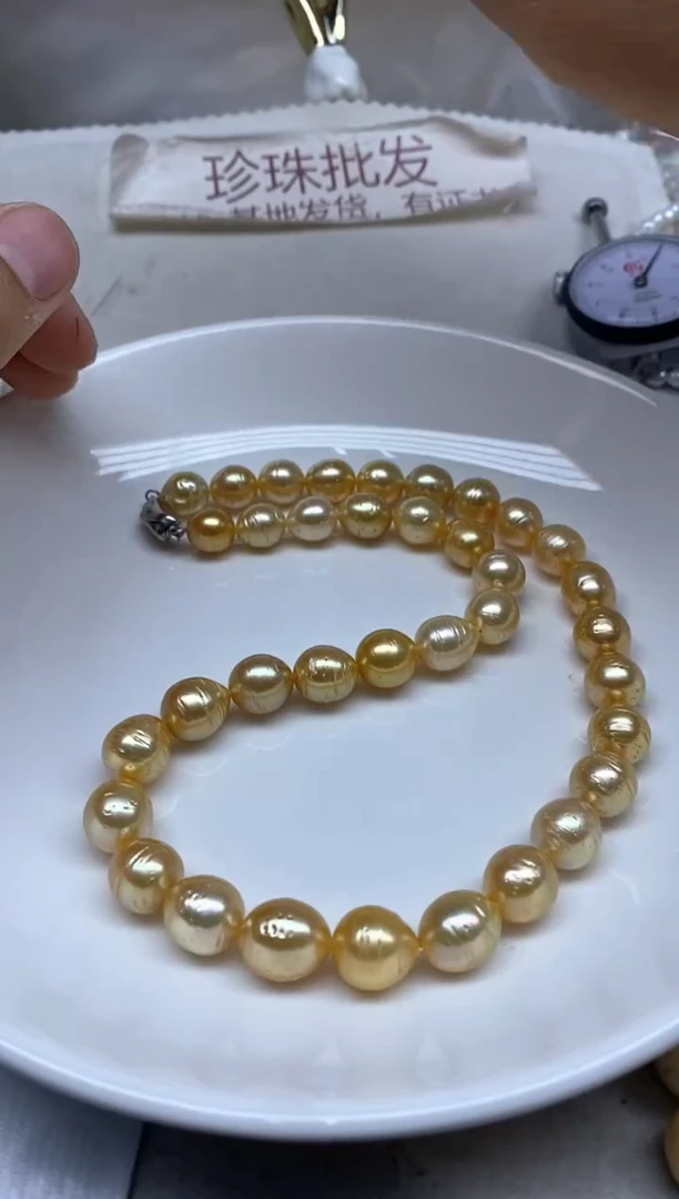 未镶嵌海水珍珠颈饰10-12