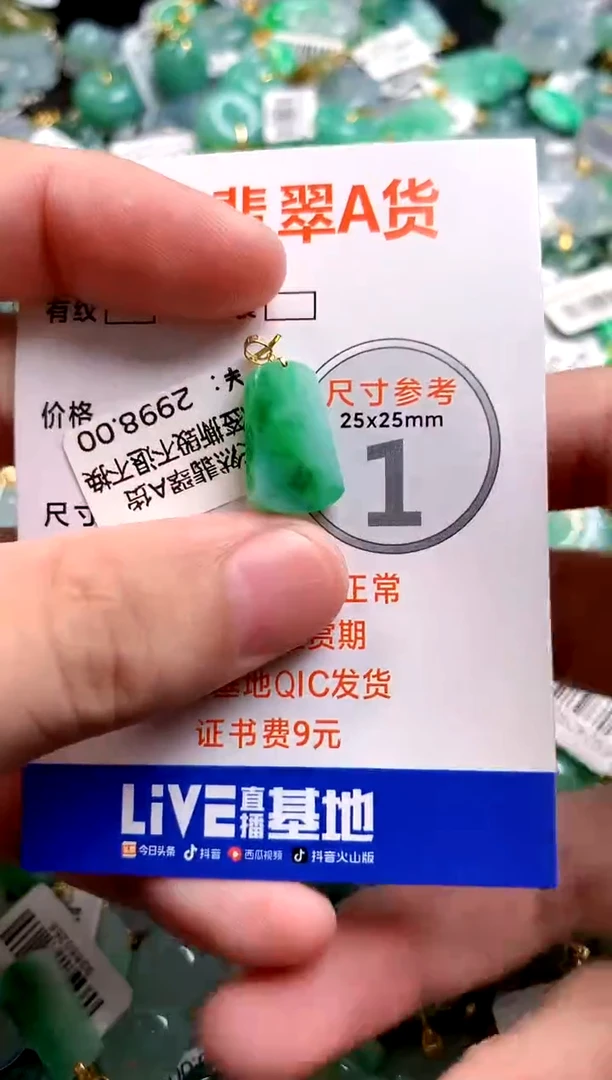 颈饰18K金镶嵌翡翠0080515279