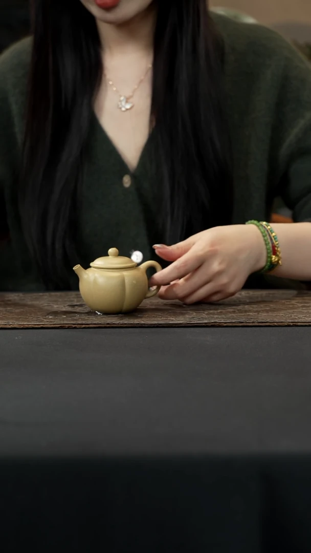 【闪购商品】紫砂茶壶本绿小甜瓜120cc