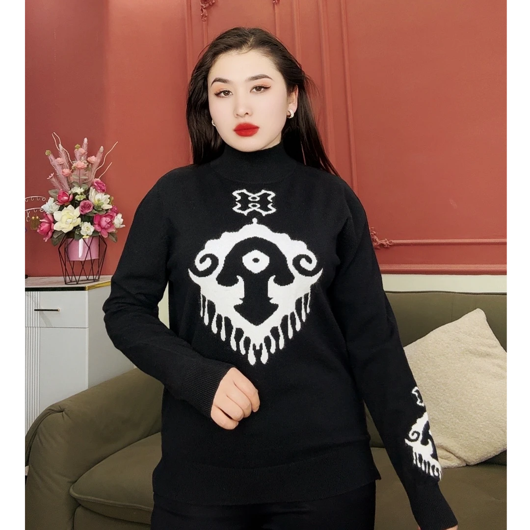 2025时尚长袖上衣针织潮流