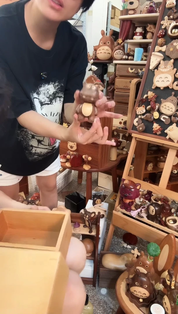 木原木小河马摆件
