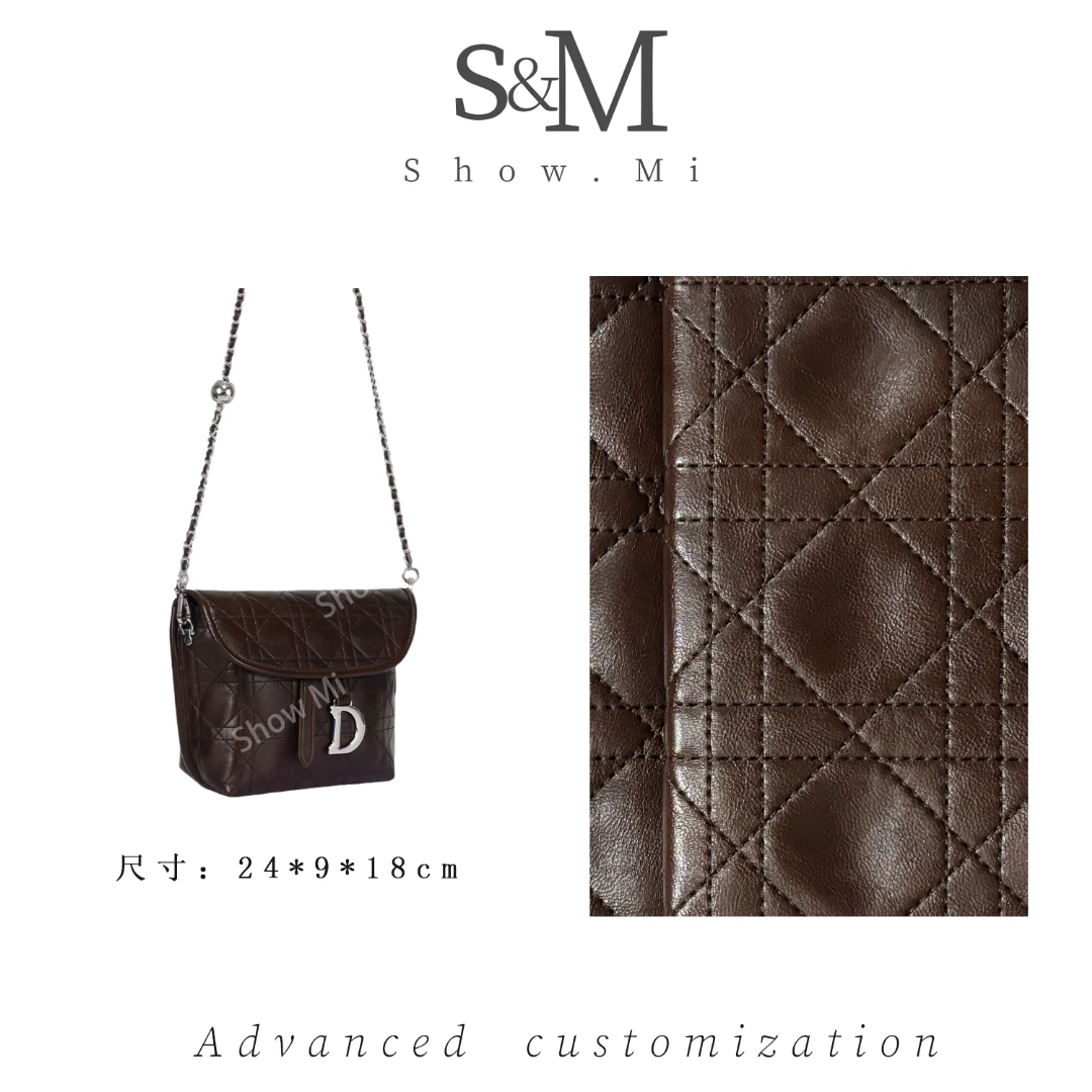 【Show Mi】马鞍包大号丨GQ-2996-咖啡-轻奢小众时尚百搭女士包包