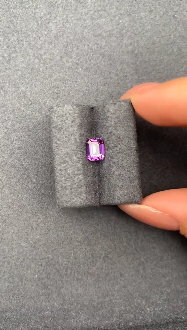 裸石彩色蓝宝石1.1ct紫蓝宝  FH 定制