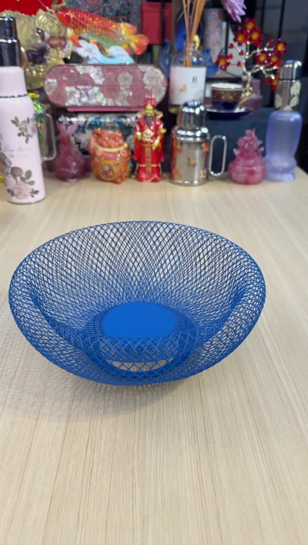 203镂空滤水果篮-蓝色