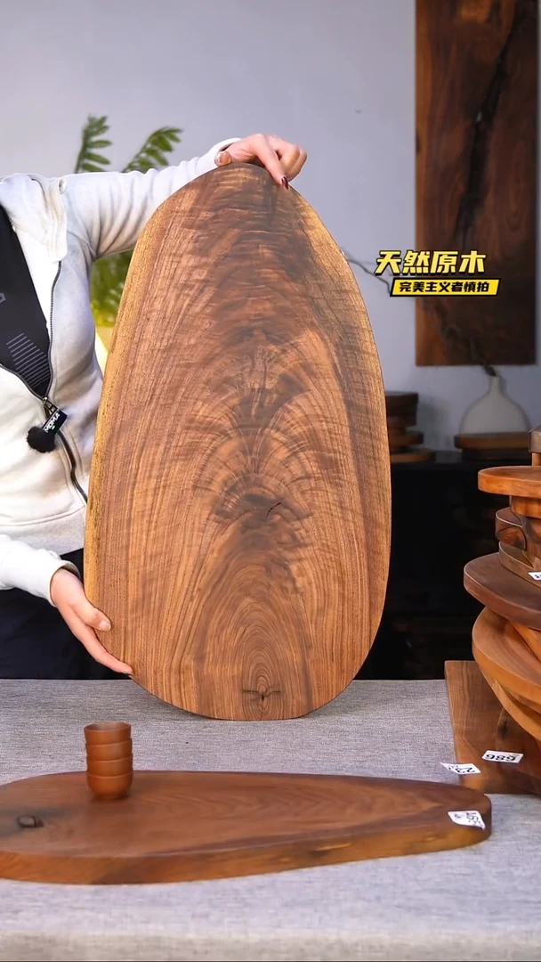木北美黑胡桃原木.干裂疤结不属于商品质量问题完美主义者慎拍