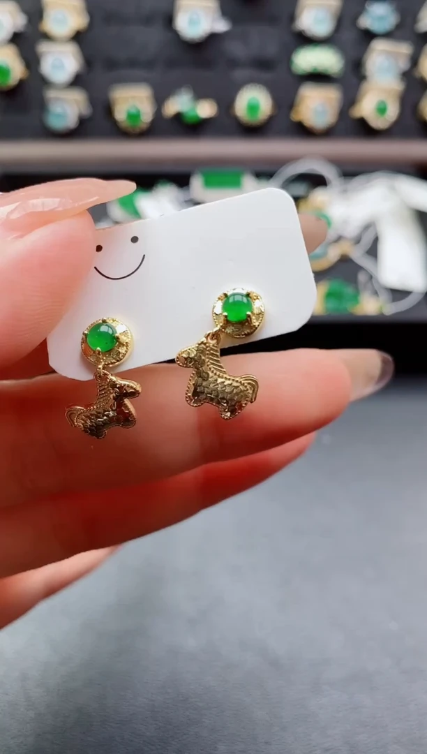 银S925镶嵌戒指翡翠1