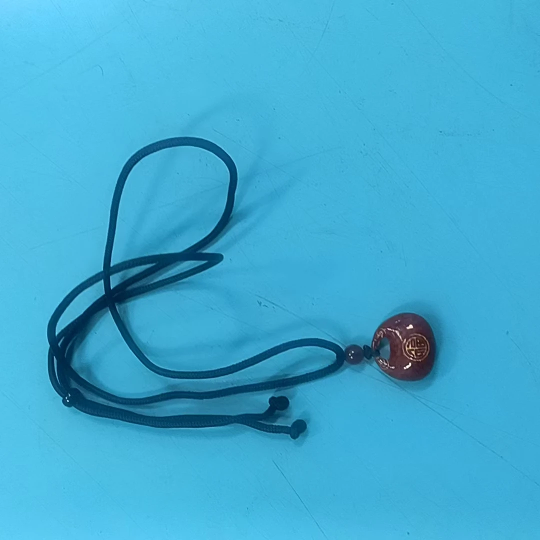 含辰砂工艺品晶体圆形平安锁dz1016