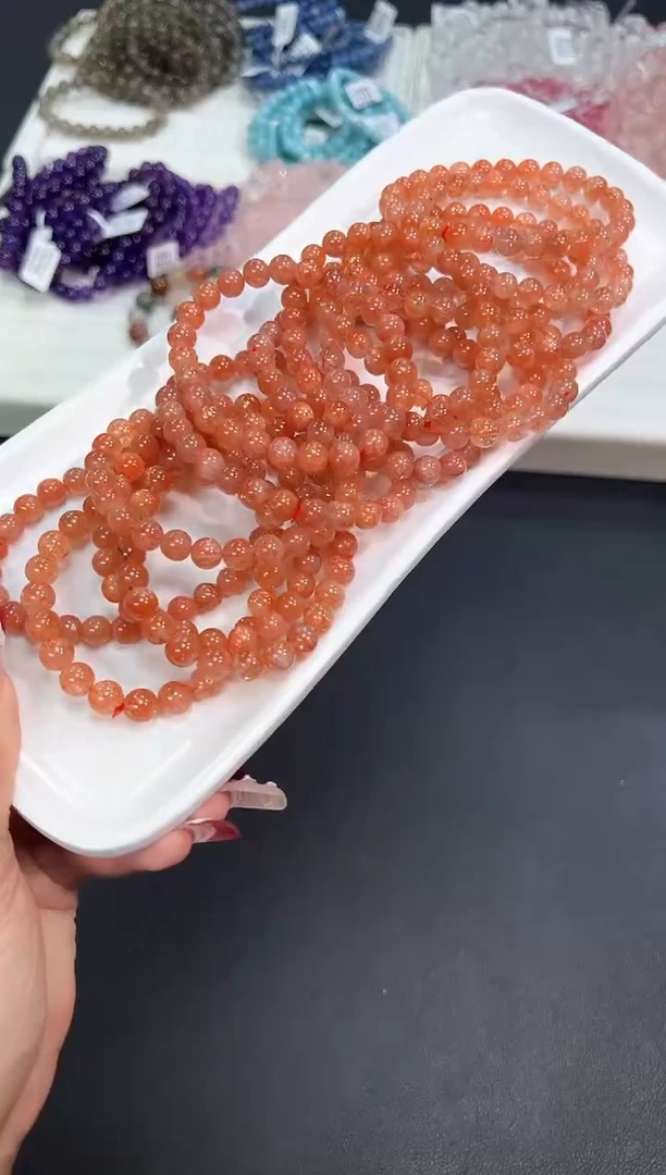 【闪购商品】长石手串未镶嵌60Q多样性发其一/1条7mm默认微瑕