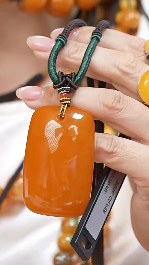 蜜蜡颈饰未镶嵌5794天然蜜蜡珠宝奇石云端妖孽妖花全部保真