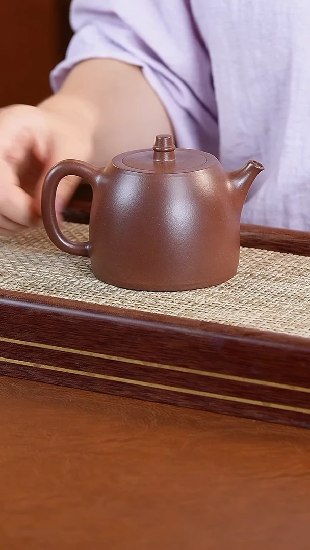 茶壶紫砂陆正荣紫泥汉铎壶
